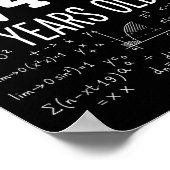 Mathematics Square Root 441 Years Old, Clever Math Poster (Ecke)