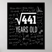 Mathematics Square Root 441 Years Old, Clever Math Poster (Vorne)