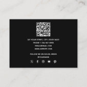 Mathematics Teacher Tutor Equations Math Formulas Visitenkarte (Rückseite)