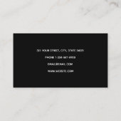 Mathematics Teacher Tutor Equations Math Formulas Visitenkarte (Rückseite)