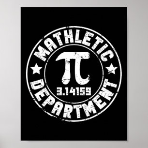 Mathematik-Abteilung 3.14159 Pi-Tag Mathematik-Leh Poster
