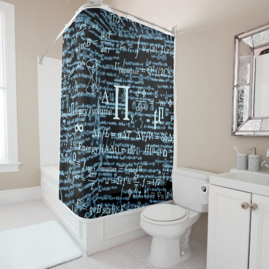 Mathematik Algebra Design Duschvorhang (Beispiel)