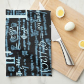 Mathematik Algebra Design Geschirrtuch (Viertel Falte)