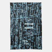 Mathematik Algebra Design Geschirrtuch (Vertikal)