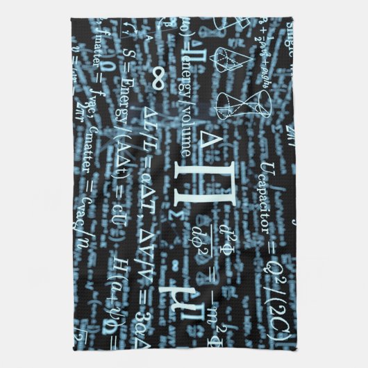 Mathematik Algebra Design Geschirrtuch (Vertikal)