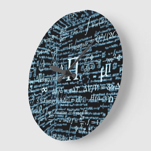 Mathematik Algebra Design Große Wanduhr (Winkel)