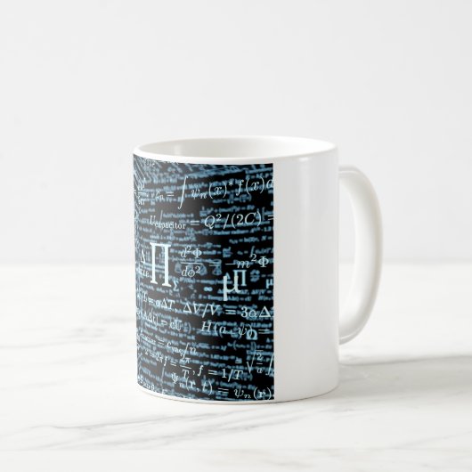 Mathematik Algebra Design Kaffeetasse (VorderseiteRechts)