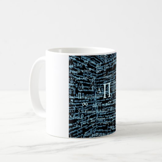 Mathematik Algebra Design Kaffeetasse (Vorderseite Links)