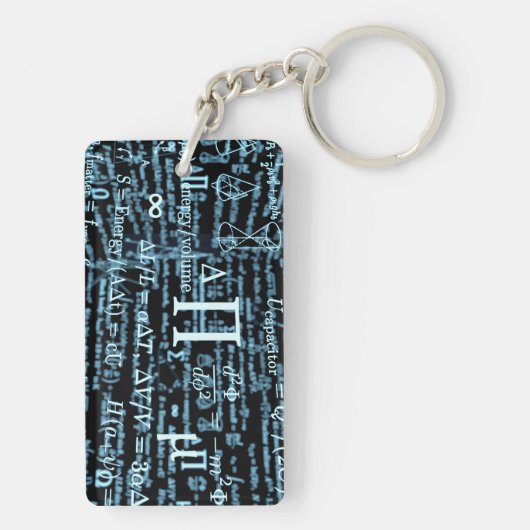 Mathematik Algebra Design Schlüsselanhänger (Rückseite)