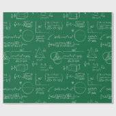 Mathematik Algebra Geometrie Gleichung Geschenkpapier (Flach)