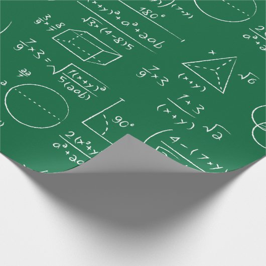 Mathematik Algebra Geometrie Gleichung Geschenkpapier (Ecke)