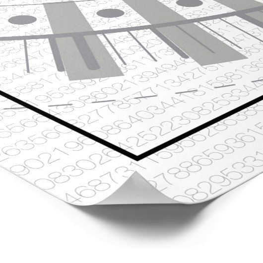 Mathematik Art - integral Poster (Ecke)