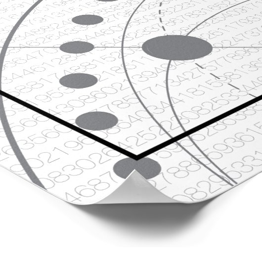 Mathematik Art - Unendlichkeit Poster (Ecke)