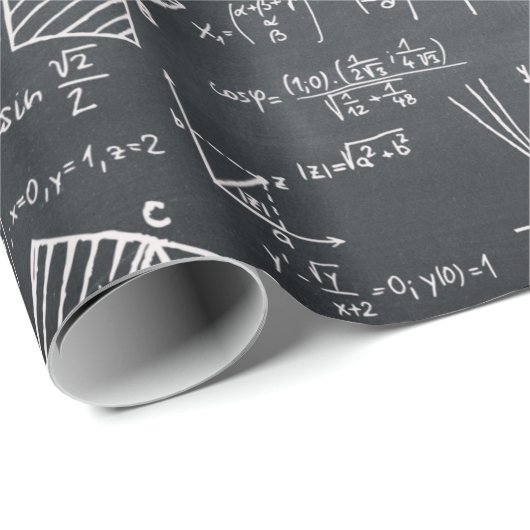 Mathematik auf Blackboard Geegy Geschenk für Lehre Geschenkpapier (Rolleneckpunkt)