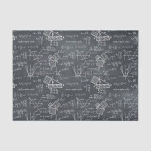 Mathematik auf Blackboard Geegy Geschenk für Lehre Seidenpapier