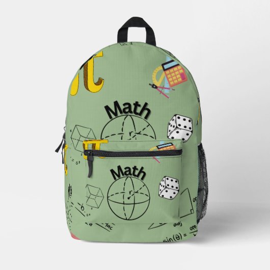 Mathematik Bedruckter Rucksack (Vorderseite)