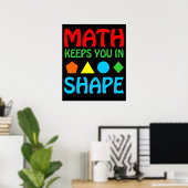 Mathematik Behalte im Weltraum Mathematical Mathe Poster (Heimbüro)