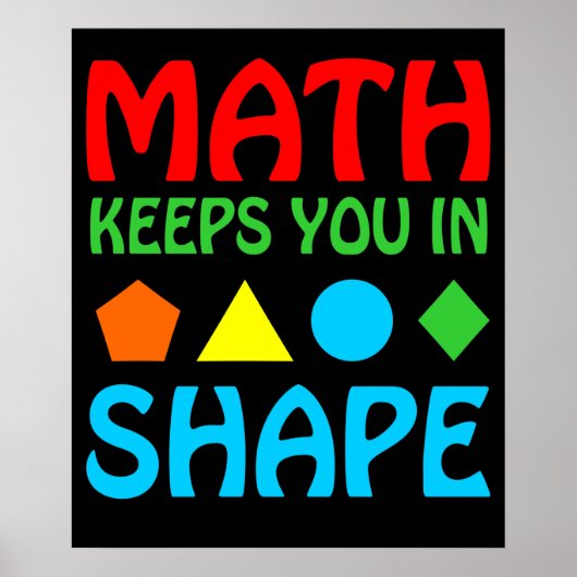 Mathematik Behalte im Weltraum Mathematical Mathe Poster (Vorne)