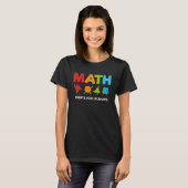 Mathematik Behalte Sie in Form Mathematik Lehrer W T-Shirt (Vorne ganz)
