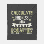Mathematik berechnet Kindheit in jede Gleichung Fleecedecke (Vorderseite)