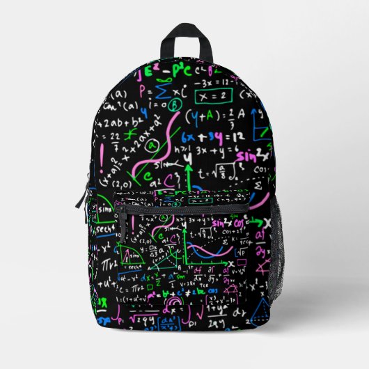 Mathematik-Bildung Bedruckter Rucksack (Vorderseite)