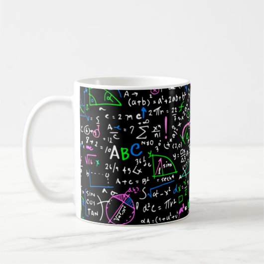Mathematik-Bildung Kaffeetasse (Links)