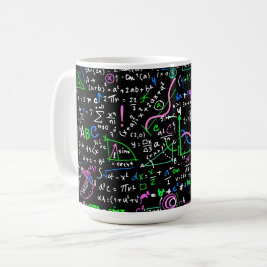 Mathematik-Bildung Kaffeetasse (Vorderseite Links)