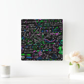 Mathematik-Bildung Quadratische Wanduhr (Zuhause)