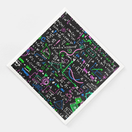 Mathematik-Bildung Serviette (Ecke)