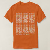 Mathematik Binary gibt es 10 Arten von Menschen T-Shirt (Design vorne)