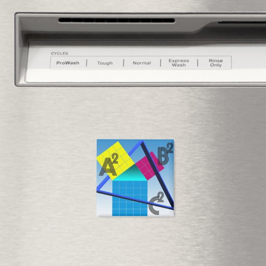 Mathematik, buntes Design Magnet (In Situ (Geschirrspüler))