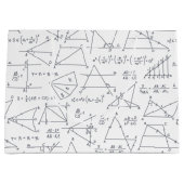 Mathematik Calculations Illustrations School Teach Große Geschenktüte (Vorderseite)