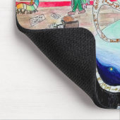 Mathematik Cartoon Spaß - Schüler, Lehrer, Geek Mousepad (Ecke)