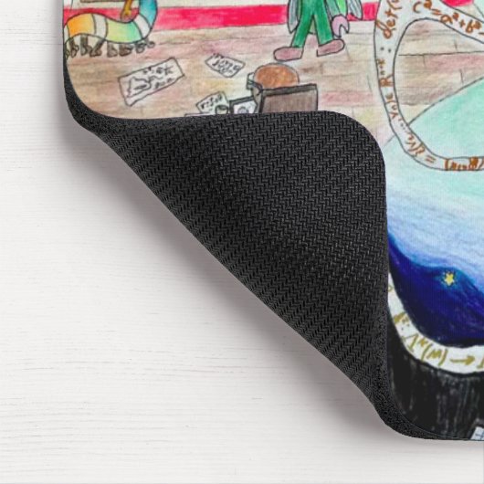 Mathematik Cartoon Spaß - Schüler, Lehrer, Geek Mousepad (Ecke)