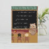 Mathematik Christmas Wish Feiertagskarte (Stehend Vorderseite)