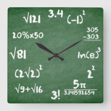 Mathematik Clock für Mathematiker