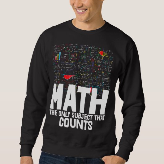 Mathematik das einzige Thema, das Kleinkind Mathle Sweatshirt (Vorderseite)