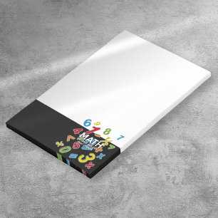 Mathematik das einzige Thema, das Spaß Zitat zählt Post-it Klebezettel