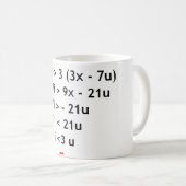 Mathematik der Liebe I!! Kaffeetasse (VorderseiteRechts)