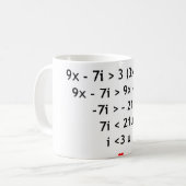 Mathematik der Liebe I!! Kaffeetasse (Vorderseite Links)