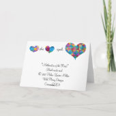 "Mathematik des Herzens" Karte (Rückseite)