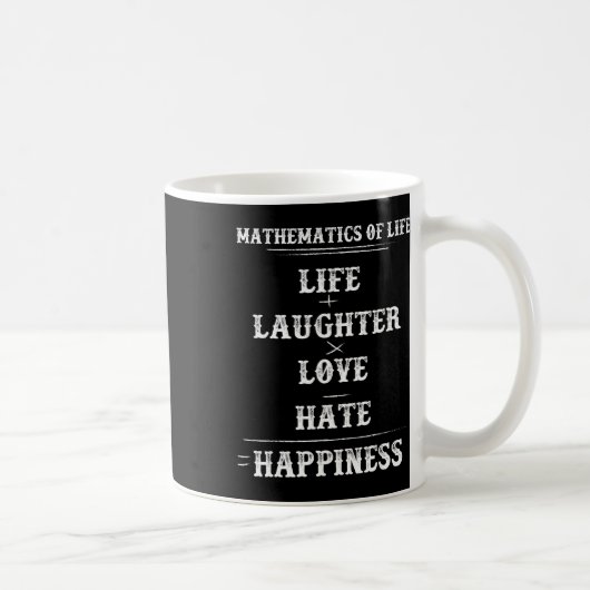 Mathematik des Lebens Komplexe Gleichungsformel Ma Kaffeetasse (Rechts)