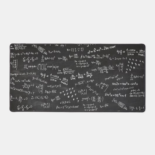 Mathematik Design Formeln als Gleichungen Schreibtischunterlage (Vorderseite)