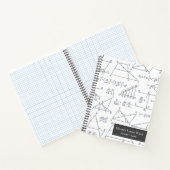 Mathematik Diagrams Muster Lehrer Graph Paper Notizblock (Innenseite)