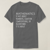 Mathematik dreht sich nicht um die Gleichungsberec T-Shirt (Design vorne)