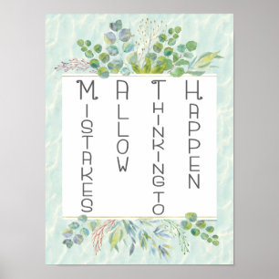 Mathematik Fehler ermöglichen die Motivation des D Poster