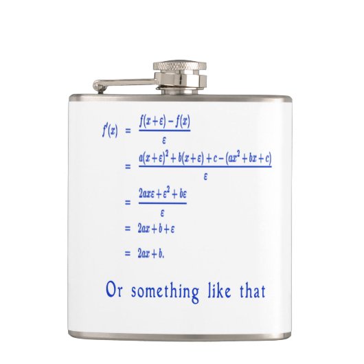 Mathematik Flachmann (Vorderseite)