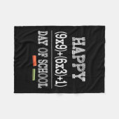 Mathematik Formel 100 Tage der Schule Fleecedecke (Vorderseite (Horizontal))