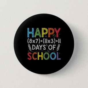 Mathematik Formel 100 Tage der Schule Funny Mathe  Button