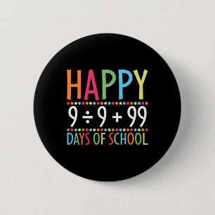 Mathematik Formel 100 Tage der Schule Funny Mathe  Button